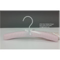 The Head Infant Size Padded Hanger, Strip Cotton Pink Heart, Children Coat Hanger, Made in China